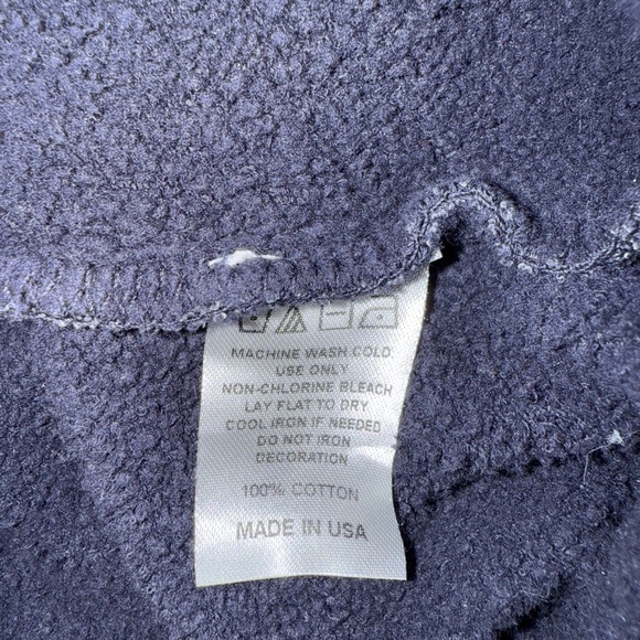 Soulcycle Derek Crew Sweatshirt in Navy with Yellow Print in Size Large - Picture 11 of 11